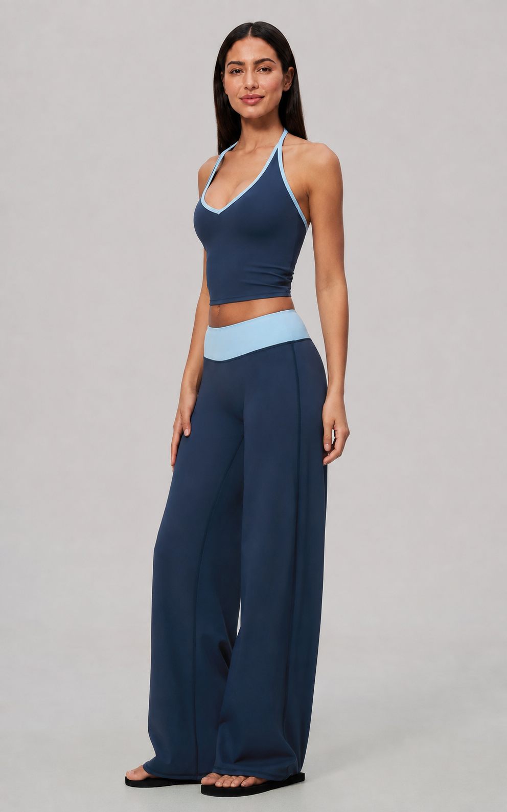Women’s Brushed Wide-Leg Yoga Set