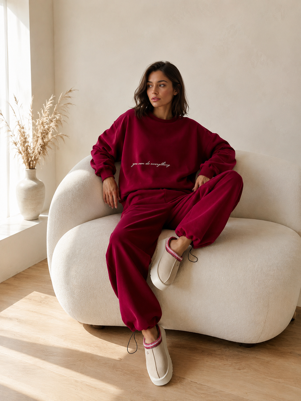 Women’s Printed Sweater & Pants Set