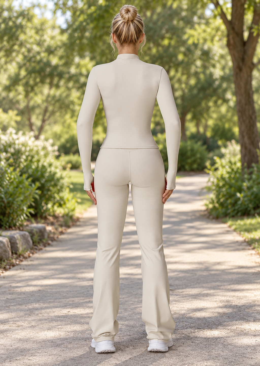 3-Piece Flared Pants Activewear Set