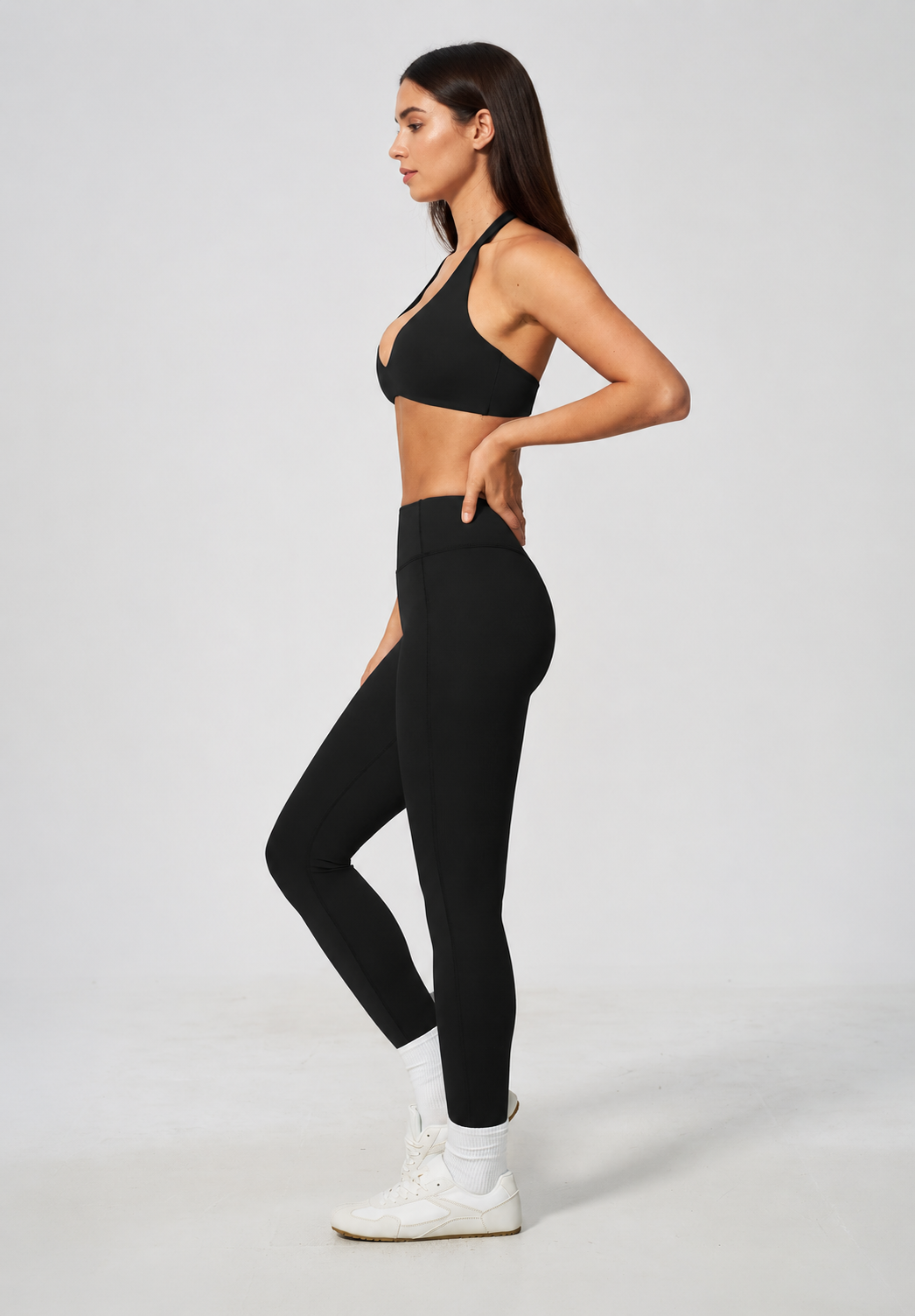 Women’s Halter Sports Bra & Leggings Set