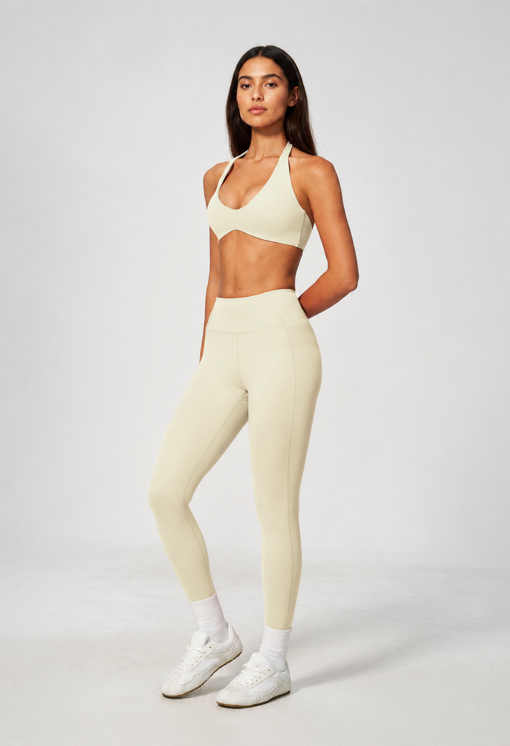 Women’s Halter Sports Bra & Leggings Set