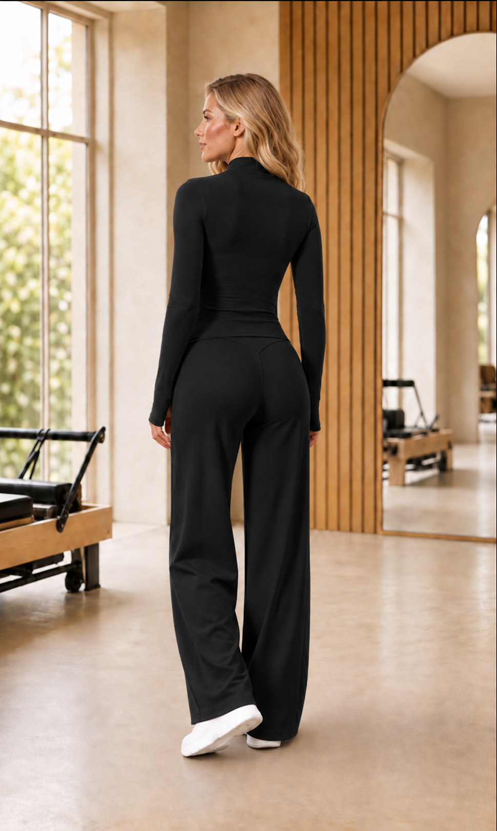 Long-Sleeve Yoga Workout Set
