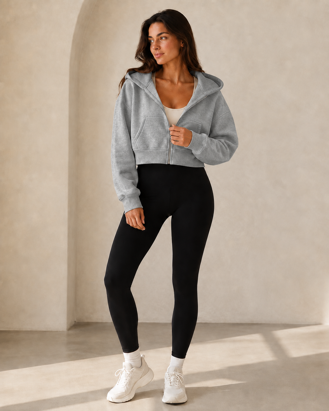 Women’s Cropped Oversized Hoodie