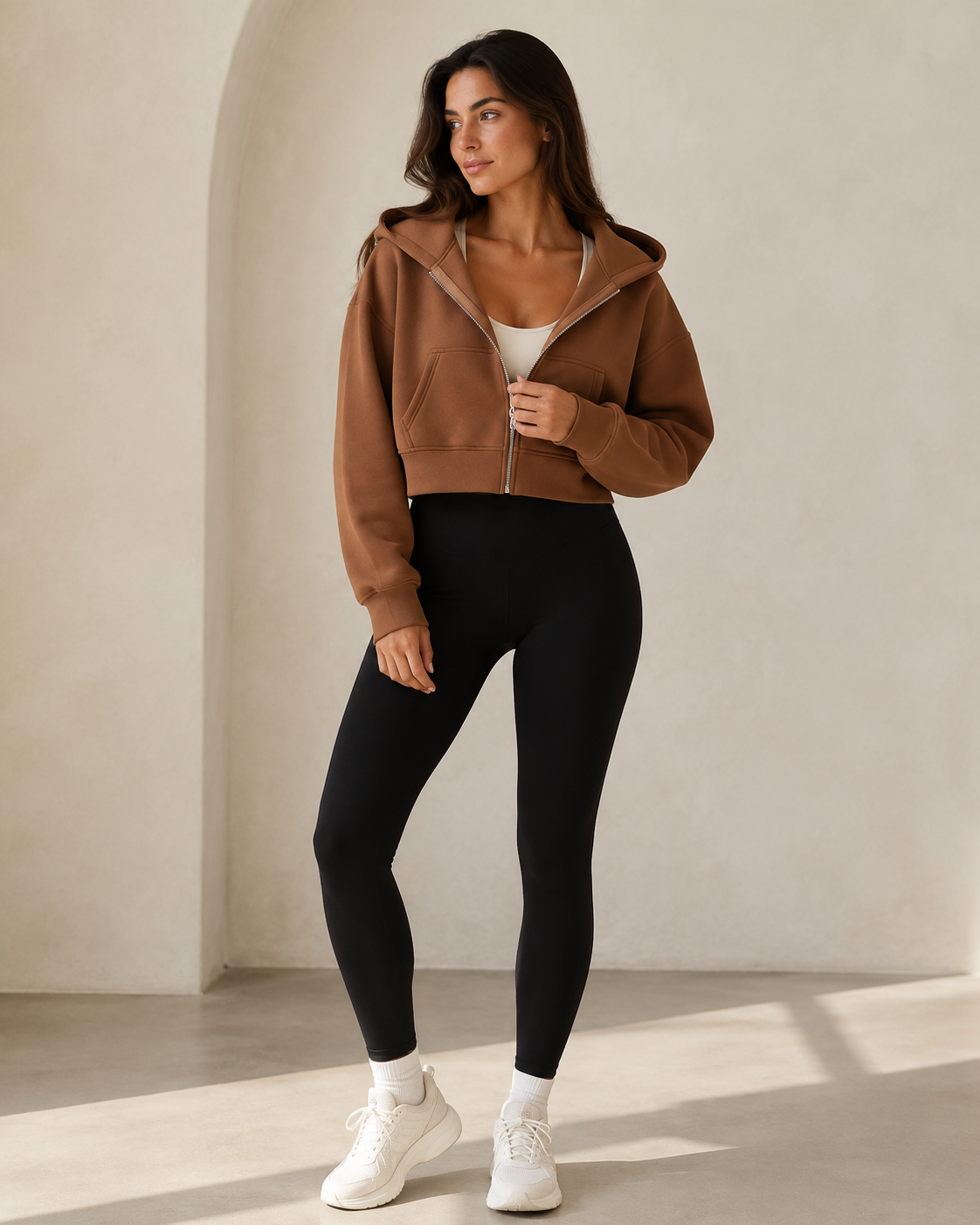 Women’s Cropped Oversized Hoodie