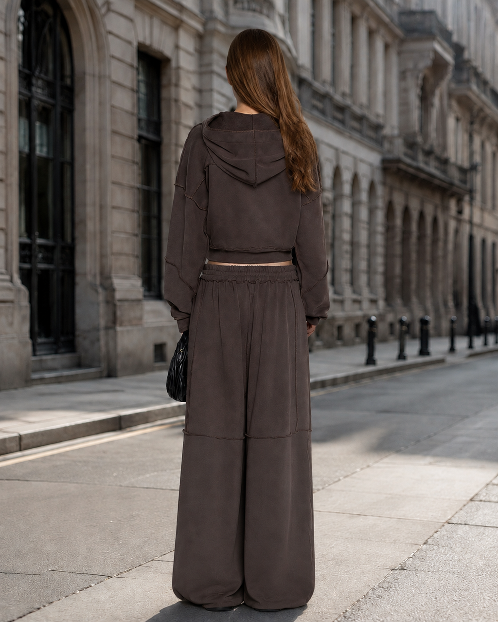 Women's Casual Zip-Up Jacket & Relaxed Trousers Set