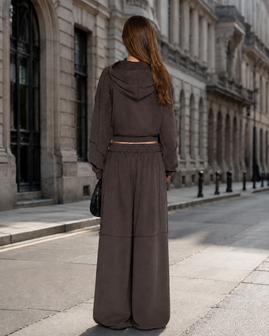Women's Casual Zip-Up Jacket & Relaxed Trousers Set