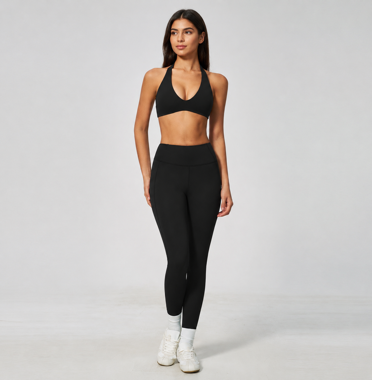 Women’s Halter Sports Bra & Leggings Set