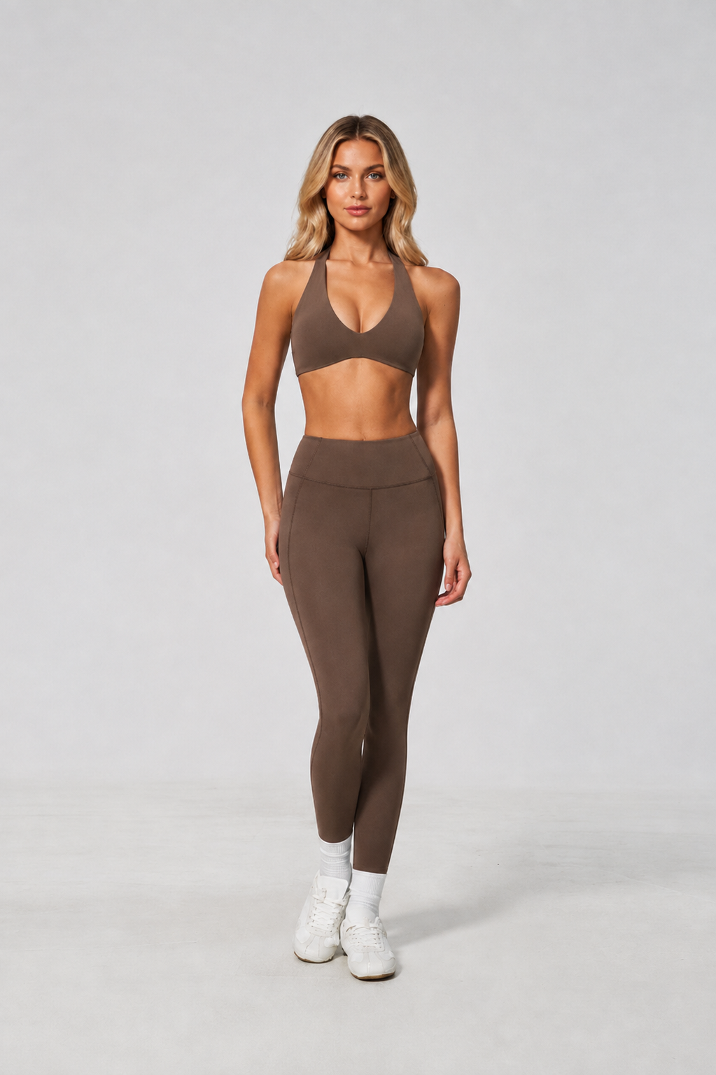 Women’s Halter Sports Bra & Leggings Set