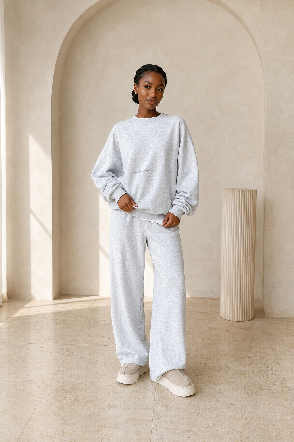 Women’s Printed Sweater & Pants Set