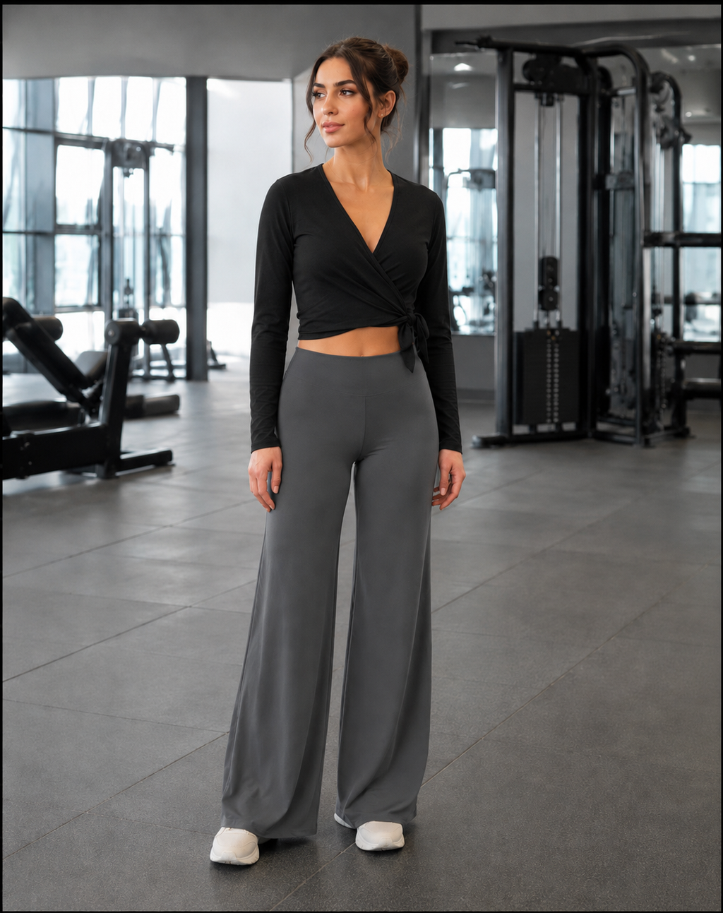 Women’s High-Waisted Butt-Lifting Wide-Leg Yoga Pants
