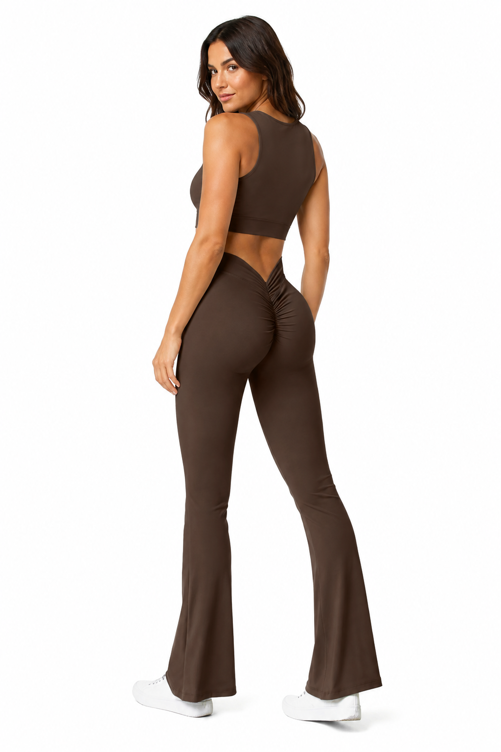 Women’s High-Waisted Scrunch Flare Yoga Pants