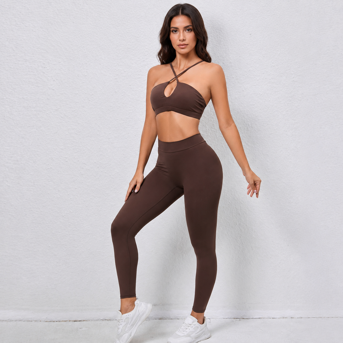Women’s Cross-Back Sports Top & Leggings Set