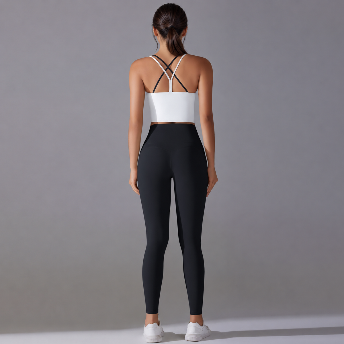 Women’s Cross-Back Yoga Top & Leggings Set