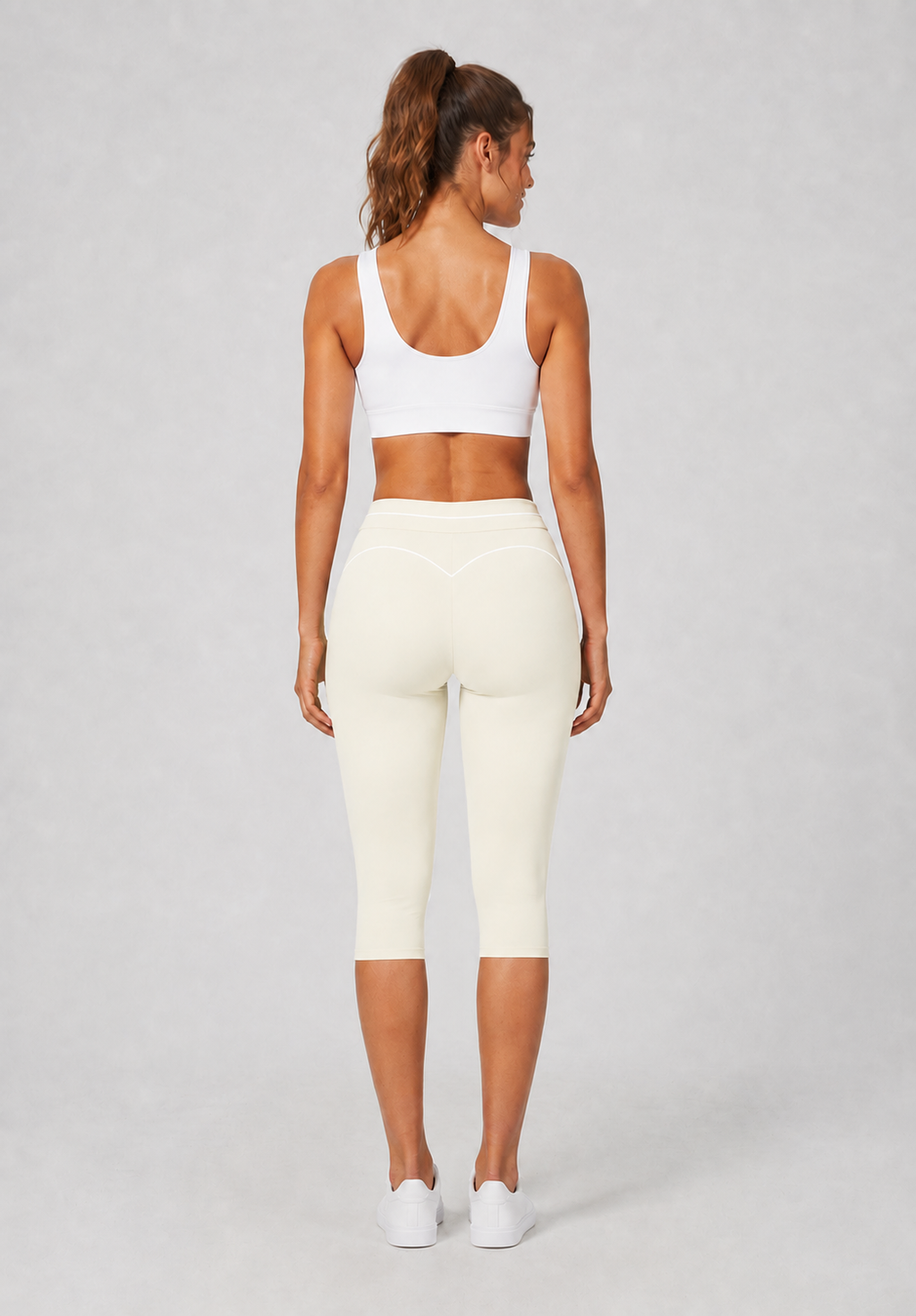 Women’s High-Waisted Tummy-Control Capri Leggings