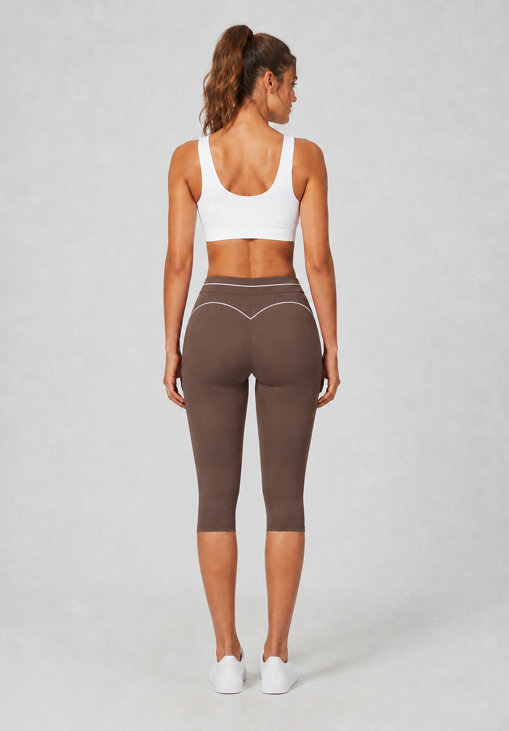 Women’s High-Waisted Tummy-Control Capri Leggings
