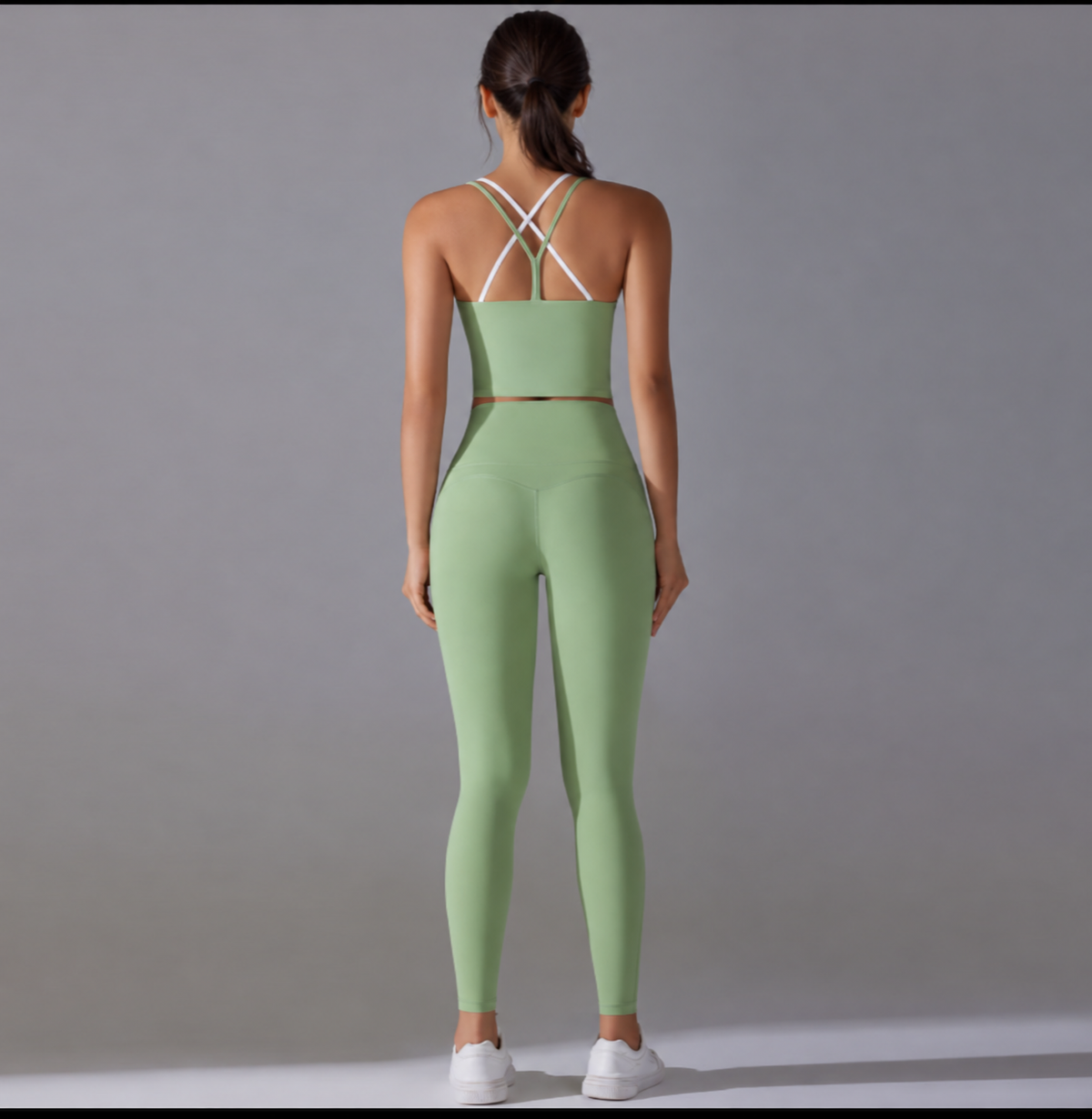 Women’s Cross-Back Yoga Top & Leggings Set