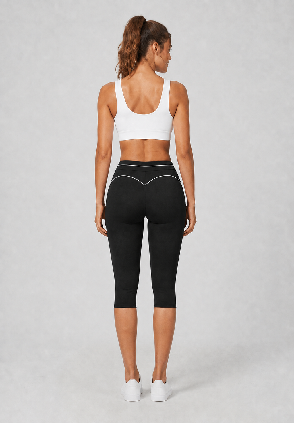 Women’s High-Waisted Tummy-Control Capri Leggings