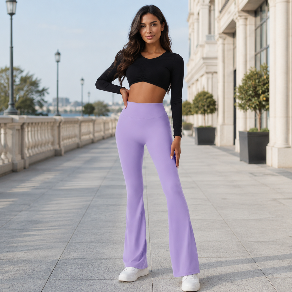 Women’s High-Waisted Flared Leggings
