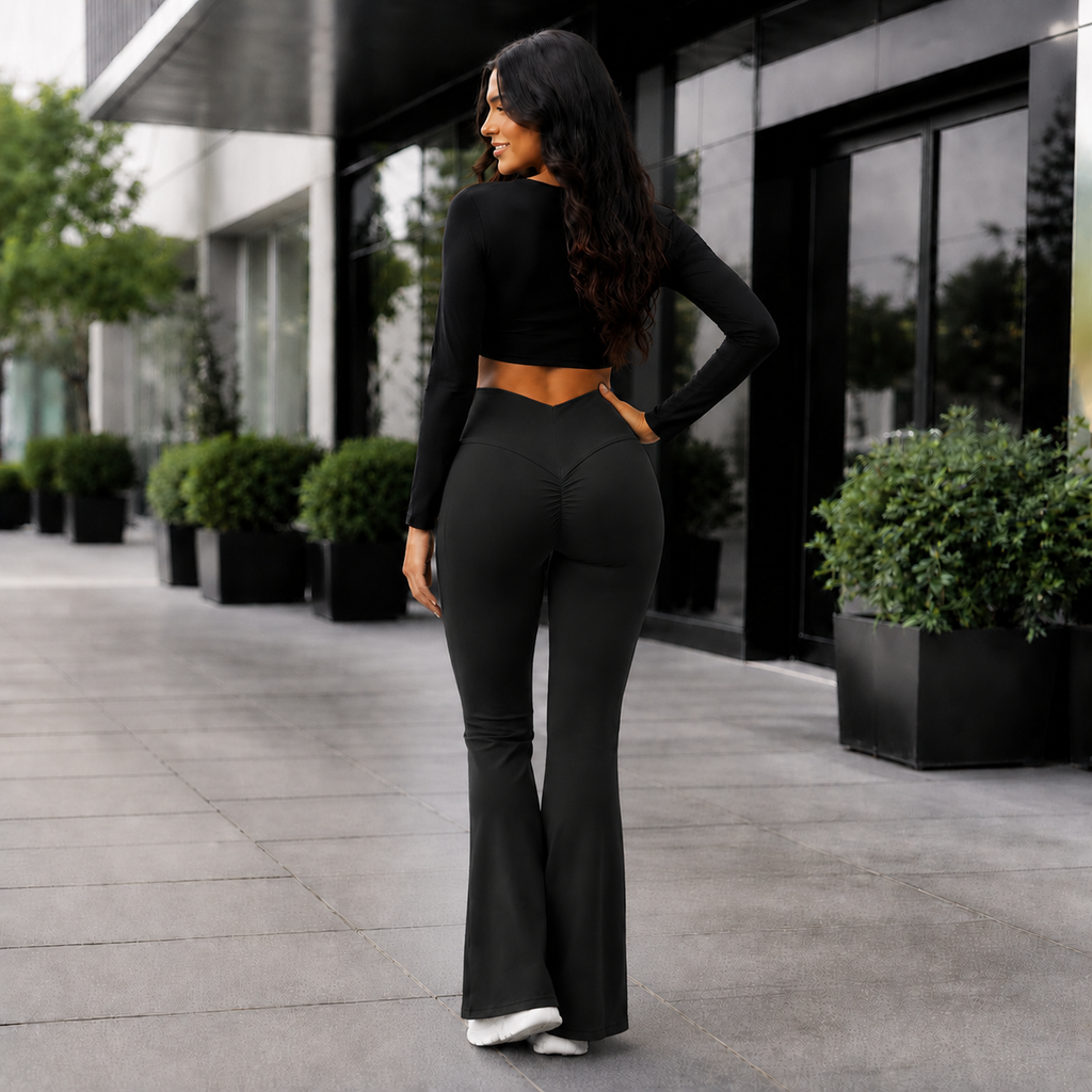 Women’s High-Waisted Flared Leggings