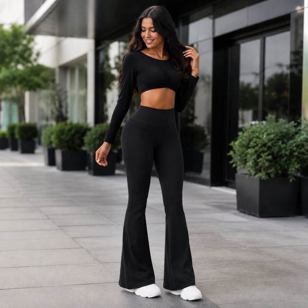 Women’s High-Waisted Flared Leggings