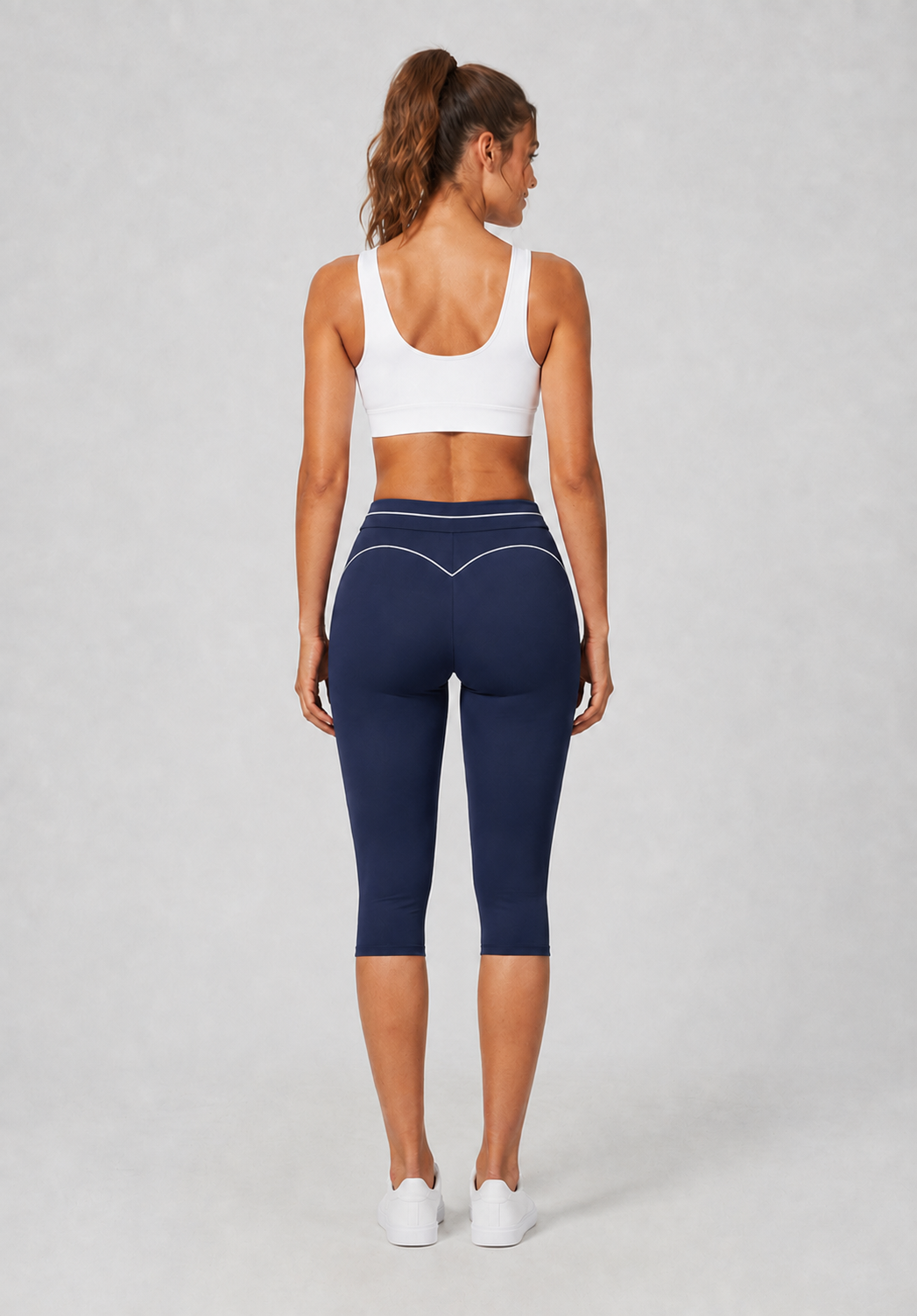 Women’s High-Waisted Tummy-Control Capri Leggings