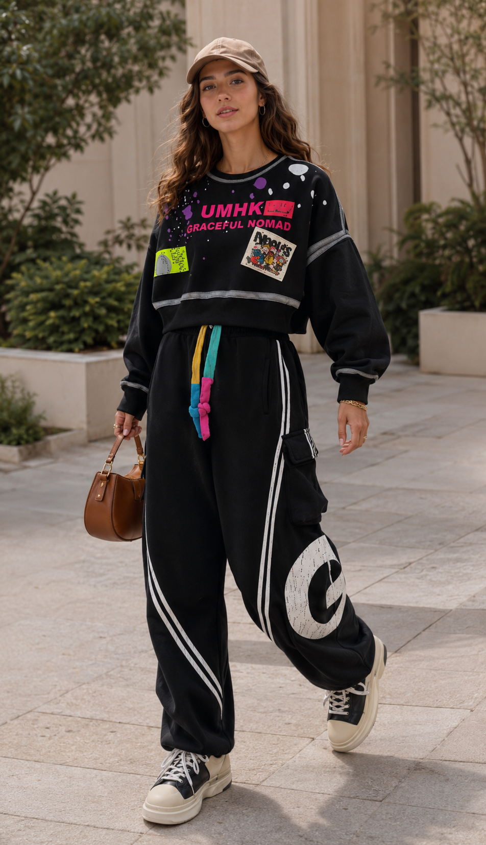 Women’s Oversized Graphic Sweatshirt & Jogger Pants Set