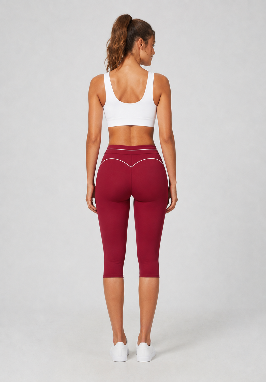 Women’s High-Waisted Tummy-Control Capri Leggings
